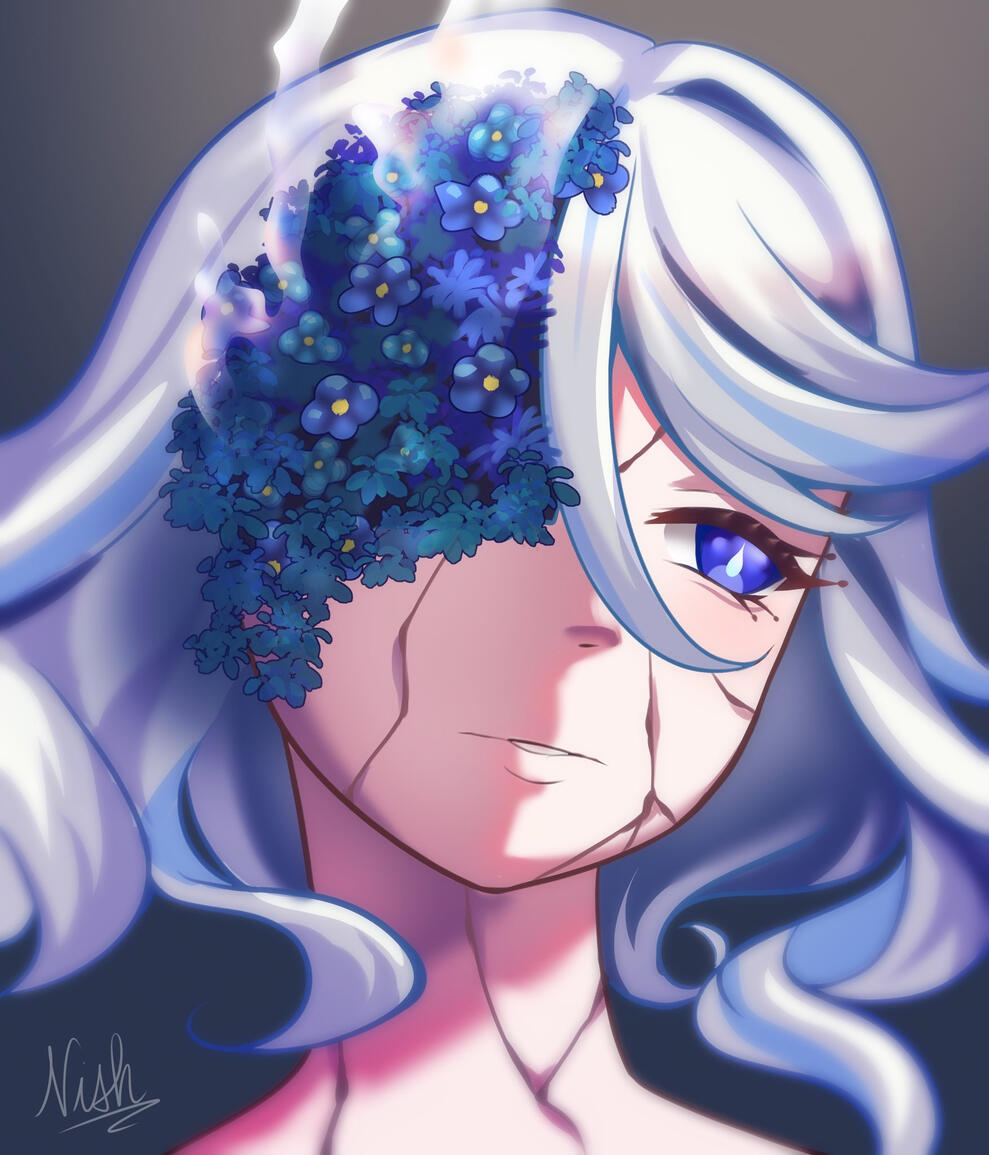 Furina from "Genshin Impact", inspired by a reference that was trending on Twitter/X at the time